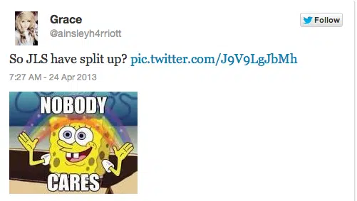 JLS Reaction Tweet 13