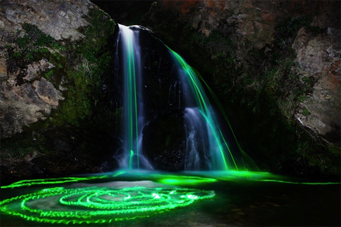 Neon Waterfall 4