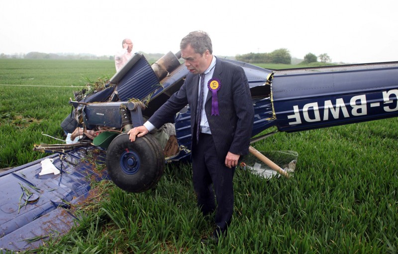 Farage Plane Crash