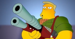 If You Put All The Scenes From McBain From The Simpsons Back To Back, It Actually Makes A McBain Movie