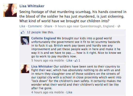 Woolwich Facebook Reaction 2