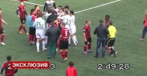 Footage Of Russian Linesman Losing His Temper And Punching An 18 Year Old Player
