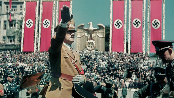 Hitler Salute Colour