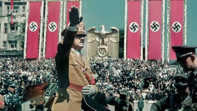 Hitler Salute Colour Hitler Salute Colour