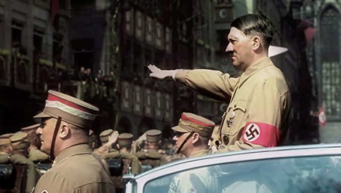 Hitler Salute Colour