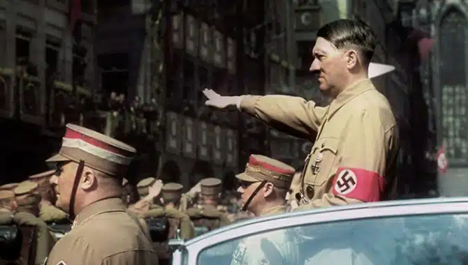 Hitler Salute Colour Hitler Salute Colour