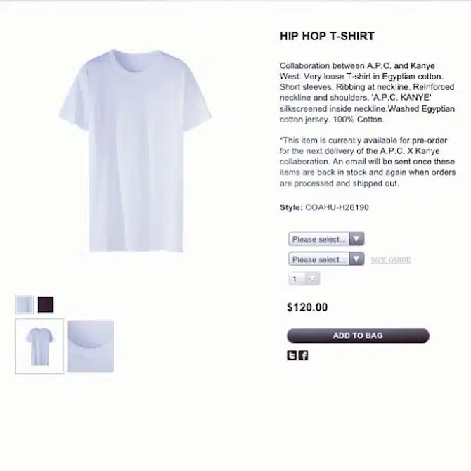 KANYE T SHIRT