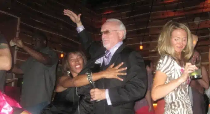 Old Man Dancing In A Club