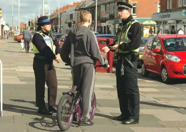 Cycling on pavement