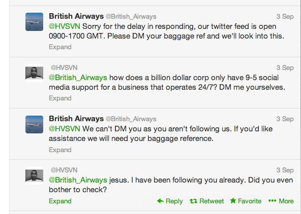 British Airways Customer Tweets 2