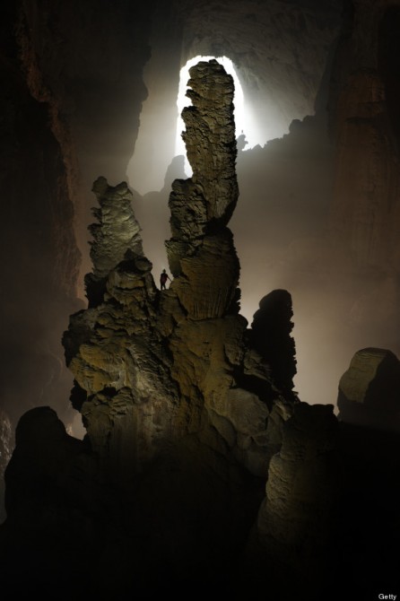 The Hand of Dog stalagmite in Hang Son Doong Cave.