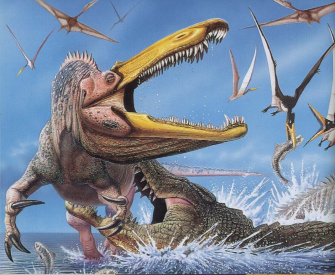 Dinosaur - Weirdest Strangest Coolest - Suchomimus and Pterosaurs