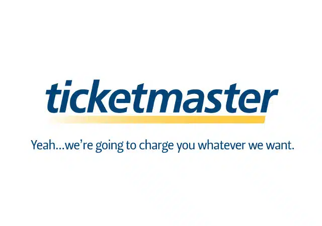 Ticketmaster Honest Slogan