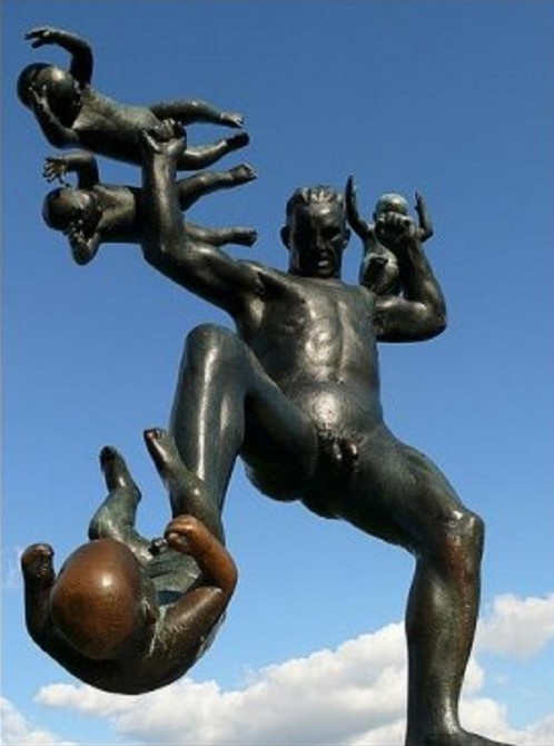Weird Distrbing Statues - Frogner Park Oslo - Baby Fighter 2