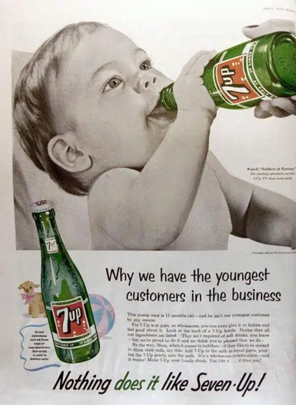 7up advert baby