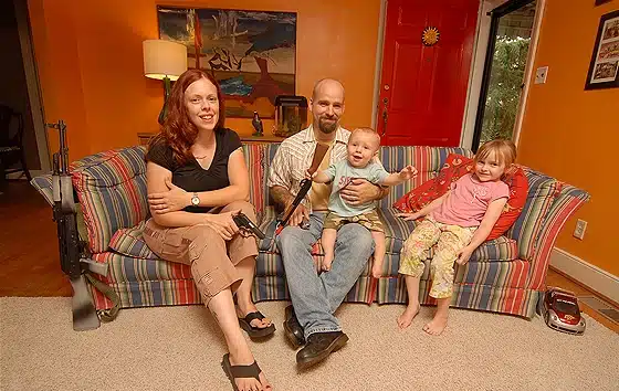 Armed America - With baby