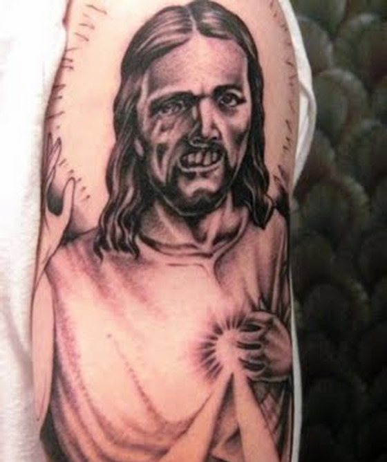 Weird Bad Jesus Tattoo - Deep South