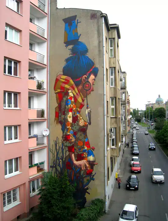 anime art building