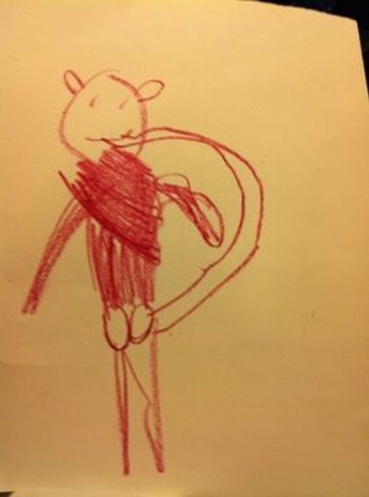 devil drawing kid
