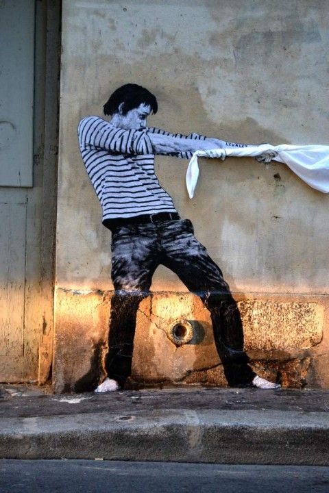 mime street art