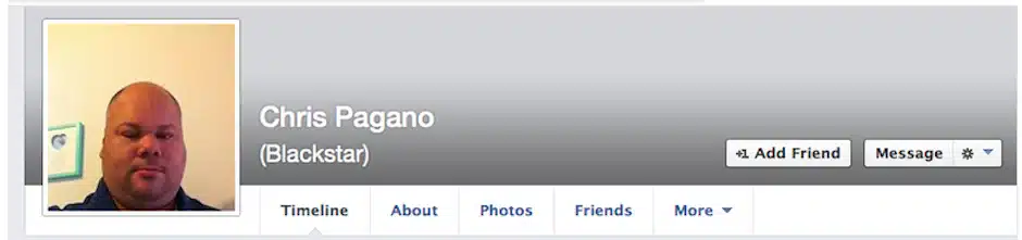 Chris Pagano Old Facebook