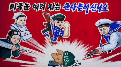 North Korea Maths - Propaganda Posters Hate USA