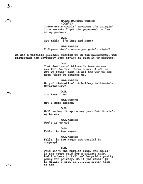 Hateful Eight Script Page 3