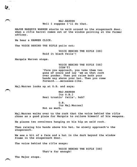 Hateful Eight Script Page 4