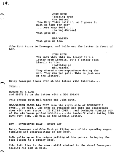 Hateful Eight Script Page 14