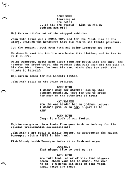 Hateful Eight Script Page 15