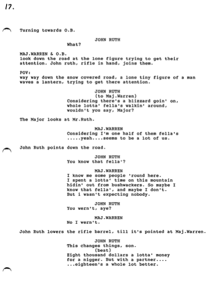 Hateful Eight Script Page 17