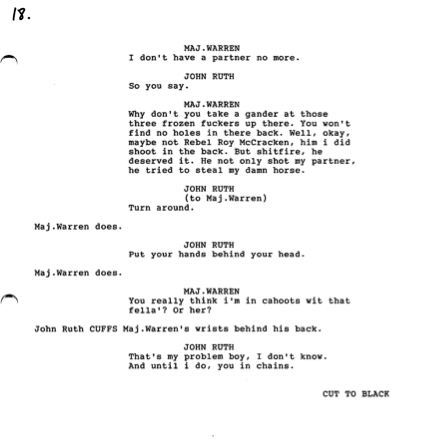 Hateful Eight Script Page 18