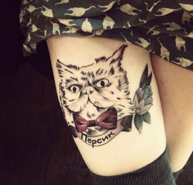 Russia With Love - Tattoo cat