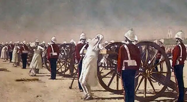 Vereshchagin-Blowing_from_Guns_in_British_India