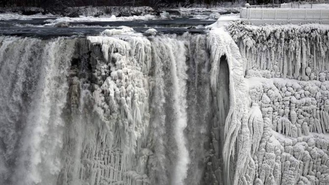 The U.S. side of the Niagara Falls is pictured in Ontario