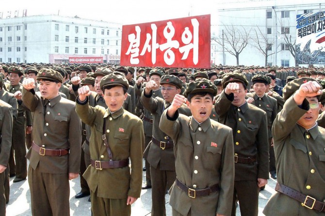 North Korea Political Prisoner - soldiers