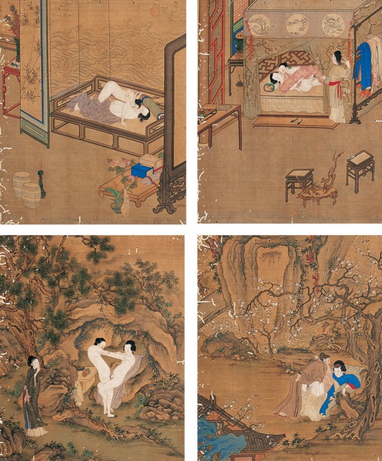 Ancient Chinese Erotica - 4 panels