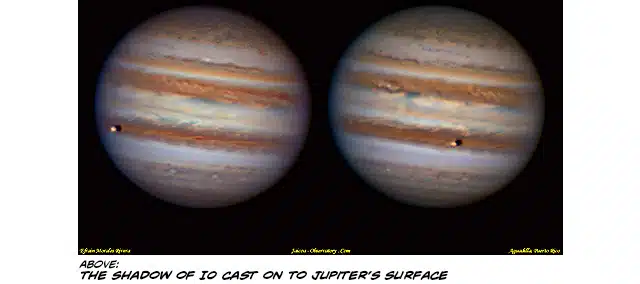 Io's Shadow on Jupiter