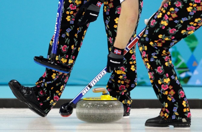 Brave Trousers Bad Pants - Norway Curling Team Flowers