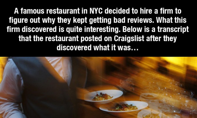 New York Restaurant Sucked