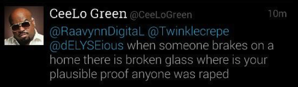 CeeLo Green Rape Tweet 2