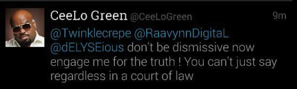 CeeLo Green Rape Tweet 3