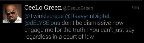 CeeLo Green Rape Tweet 3