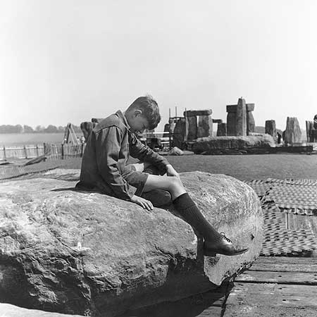 Stonehenge Built 1954 - young boy
