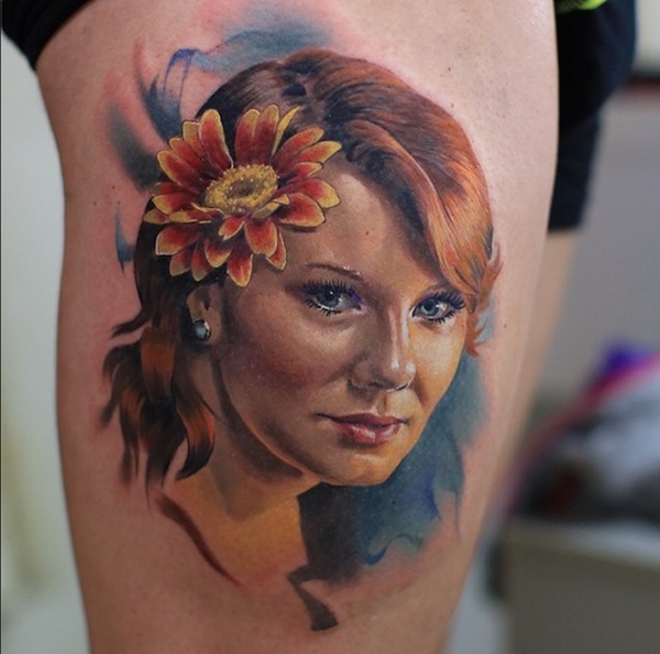 Valentina Ryabova - Girl with flower
