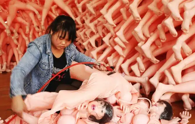 Chinese Blow Up Doll Factory - body parts