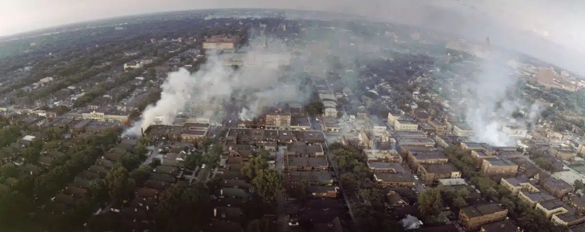 Detroit Burning During Riots