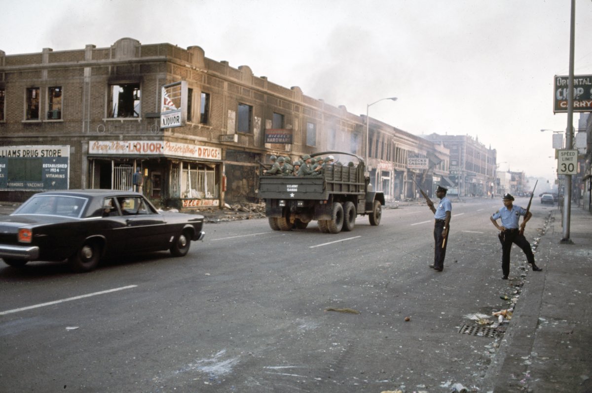Police During Detroit Riots