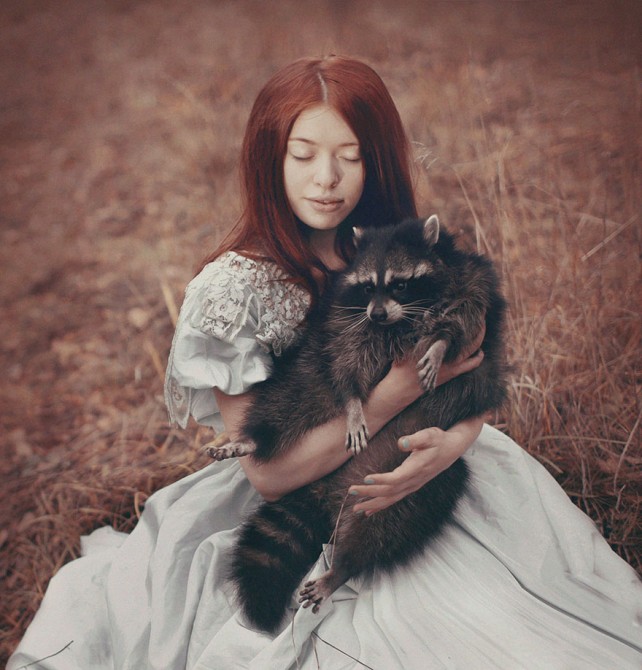 Katerina Plotnikova - Girl And Raccoon