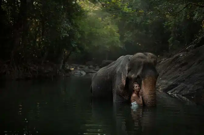 Katerina Plotnikova - Woman and Elephant